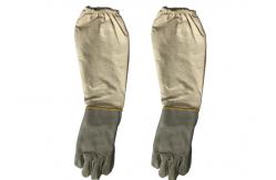China High Quality White Cowskin Bee Glove With Thick Cuff supplier