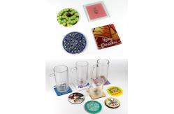 China Customized Sublimation Glass Coaster Blanks For Photo Printing 10cm Size supplier