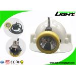 1.67W IP68 Miners Helmet Light 10000lux Brightness USB Charger 1 Year Warranty