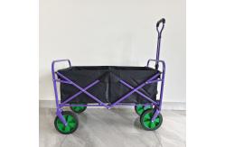 China Folding Wagon Stroller Retractable Handle Practical Camping Cart Custom Wheel supplier