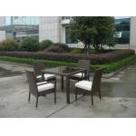 Synthetic Rattan Garden Dining Sets , Cafe Balcony Chair Set