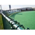 Black Pvc Coated Construction Chain Link Security Fence 60 X 50'' 11 Gauge For Garden Building for sale