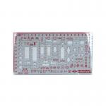 P147 Hard Plastic Crime Scene Drawing Template Crime Scene Investigation Photography 21x10cm 2pcs Set for sale