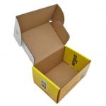 157g Varnish Debossed Colored Packaging Boxes Cardboard Corrugated CMYK CDR for sale