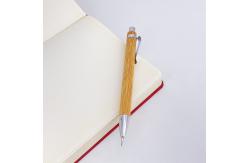 China School Bamboo Wood Automatic Press Pencil Eco Friendly Pencil With Steel Clip supplier