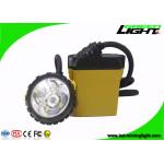 25000Lux 10.4Ah Rechargeable LED Mining Lamp 800mA Waterproof IP68 ABS PC Corded Miner Headlight for sale