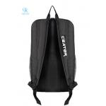 Black Badminton Racket Bag Backpack Jacquard Polyester Lightweight