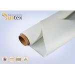 White Light Duty Fiberglass Fire Blanket Or Welding Blanket Roll Coated With Silicone Rubber for sale