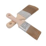 Angled Synthetic Paint Brush Durable Use With Short Wooden Handle