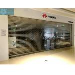 5000mm Width 16mm Tube Clear Roller Shutters For Shopping Mall for sale