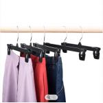 Outdoor Multi Pant Hangers With Clips 10 Inches Plastic Clip Coat Hangers for sale
