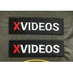 China Iron On Embroidered Logo Patches Twill Felt X VIDEOS XVIDEOS Funny Sports for sale