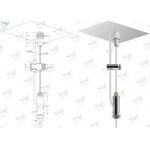 Power Feed Steel Cable Suspended Wire Lighting Kit For Aluminium Profiles for sale
