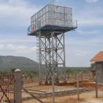 GRP Elevated Water Tank with Steel Tower Metal Stand For Water Tank for sale