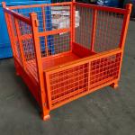 Sturdy Warehouse Storage Steel Metal Pallet Racks Orange Steel Shelf Tray for sale