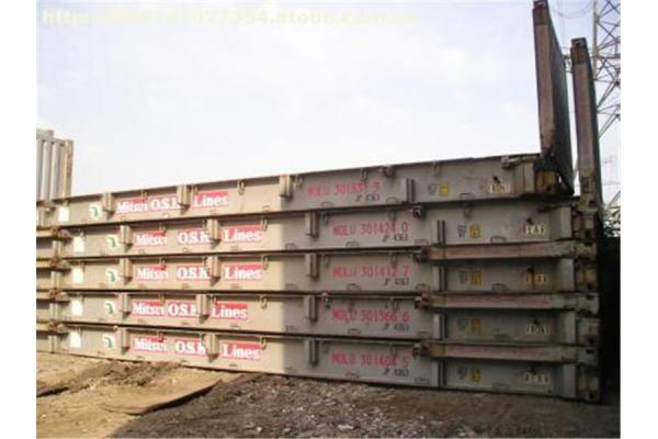 Used Flat Rack Containers / Second Hand Sea Containers 20 Feet 40ft