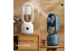 China 300ml 2 In 1 Air Conditioning Humidifier Vaneless Fan 2000mAh Rechargeable Battery supplier
