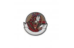 China DIY Poker Face Iron On Embroidered Patches For Garments Bedding supplier