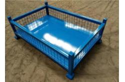 China Detachable Metal Cages Mesh Pallet Container Wire Mesh Stillages Cage Box supplier