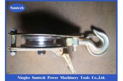 China Single Sheave Tower Erection Stringing Tools Steel Pulley Block For Lifting / Hoisting supplier