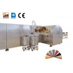1.5hp Ice Cream Cone Production Line Stainless Steel 55 Baking Plates for sale