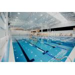 Competition Indoor Swimming Pool 50x25x2M Zn-Al-Mg Steel Frame Swimming Pool for sale
