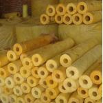 Fireproof Heat Insulation Glass Wool Tube Non Combustible 50mm for sale