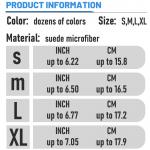 Gym fitness suede microfiber leather no hole Crossfit hand grips