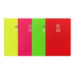 Pocket Blank Custom Printed Notebooks Sewned Stapled Binding Solid Color for sale