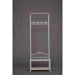 China Anti Rust Practical Standing Coat Rack Carbon Steel With Storage Bench Shoes Shelves manufacturer