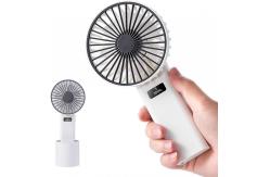 China Desk Oscillate Small Rechargeable Hand Fan 4W 4000mA Small Battery Operated Fan supplier