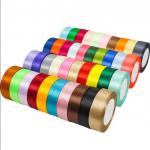 Polyester Satin Ribbon Roll in Solid Color for Sustainable Gift Wrapping for sale