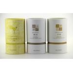 Delicate White Cardboard Tube Packaging For Flower Tea Powder for sale