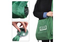 China 210D Polyester Reusable Grocery Bags Folding Shopping Bags Fold Into Pouch supplier
