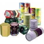 Cylinder Colorful Recyclable Paper Cans Packaging for Food Cosmetics and Matches for sale