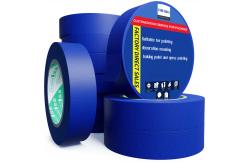 China Custom High Temperature Resistance Blue Masking Tape Painting Refinish supplier