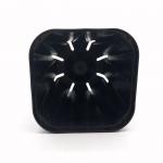 Factory price disposable square black pot small plastic flower pot nursery planting flower pot for indoor and outdoor for sale