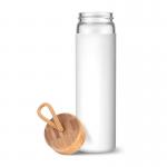 20oz Shatter Resistant Glass Drinking Bottles With Lids , Food Grade Glass Gym Bottle
