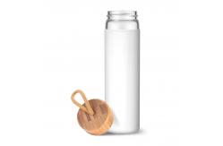 China 20oz Shatter Resistant Glass Drinking Bottles With Lids , Food Grade Glass Gym Bottle supplier