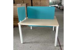 China Wooden Single Office Space Modular Desktop Workstation With Desktop Partition supplier
