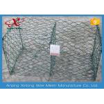 6 * 8cm Heav Duty Gabion Wire Mesh / Hexagonal Wire Cages For Rock Retaining Walls for sale