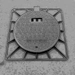 EN124 Standard Ductile Iron Mahole Cover And Frame 850*850 Mm In Stock
