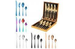China Eco Friendly Stainless Steel 16pcs 24pcs Cutlery Set With Custom Logo supplier