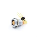 Lemo ECG Elbow PCB Socket Panel Mounted Female Receptacle ECG.1B.306.CLV for sale
