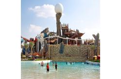 China Fiberglass Swimming Pool With Wave Pool For Young And Adults supplier
