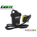 Waterproof IP68 LED Miner Cap Lamp 13600mAh 25000lux With Cord