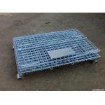 Galvanized Foldable Wire Mesh Security Cage , Warehouse Wire Storage Cages for sale