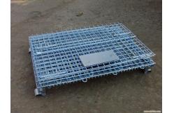 China Galvanized Foldable Wire Mesh Security Cage , Warehouse Wire Storage Cages supplier