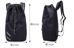 China Customized Polyester Sport Ball Backpack Waterproof Drawstring Mesh Backpack supplier