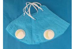 China 99% BFE Filtration Blue Earloop N95 Disposable Face Mask With Valve supplier